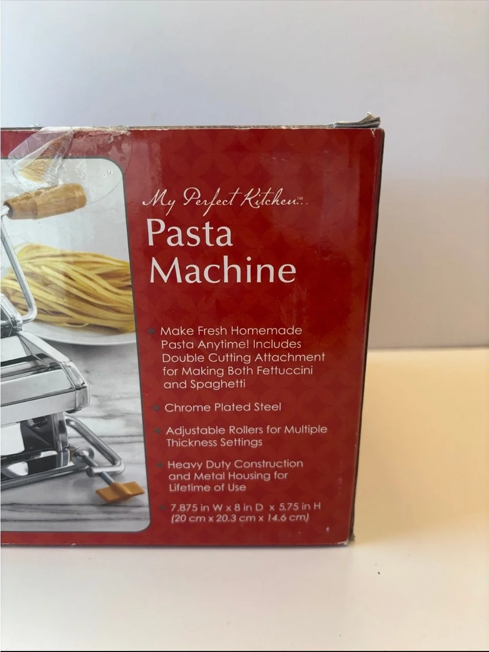 My Perfect Kitchen Pasta Machine Fettuccini Spaghetti Maker